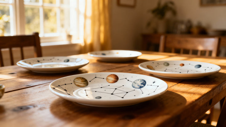 Unique Ceramic Tableware Collections Inspired by Astronomy Themes