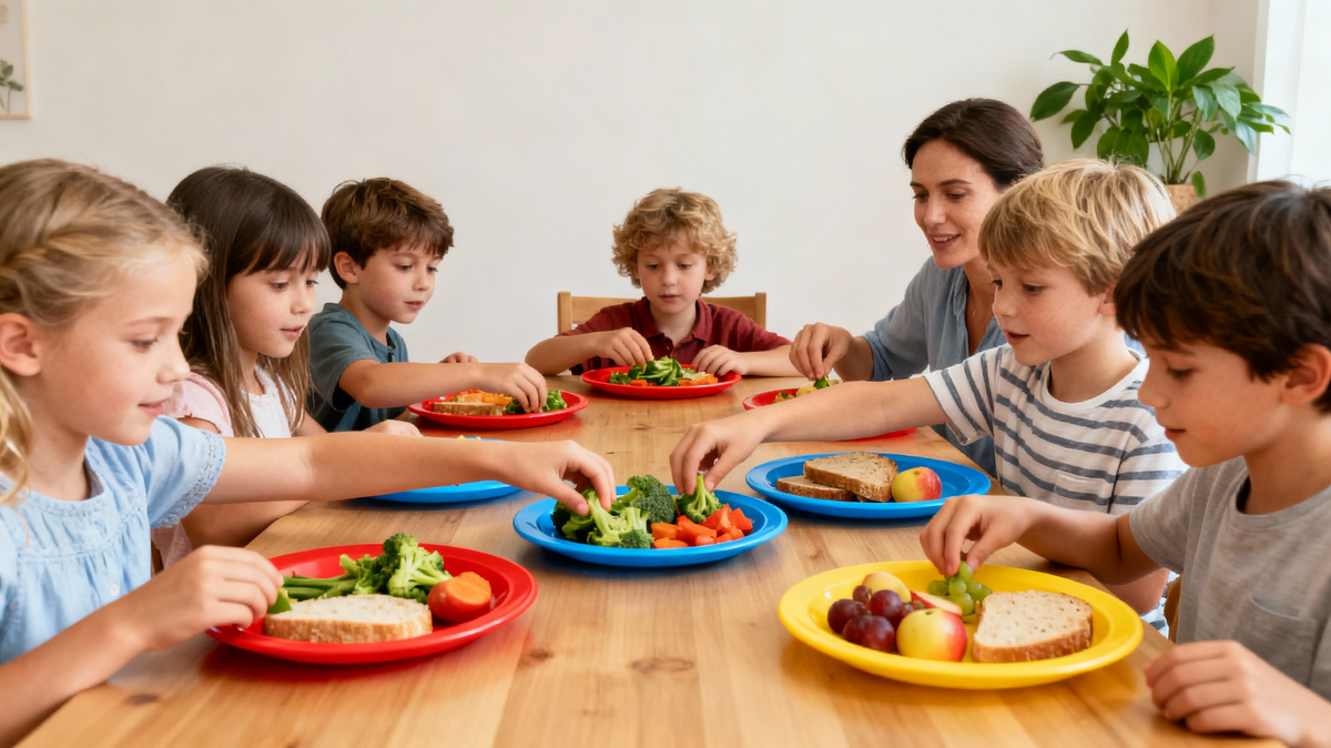 How Plate Color Affects Children’s Eating Behavior and Preferences