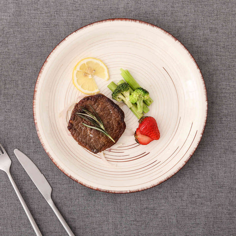 Beige Dinner Plate