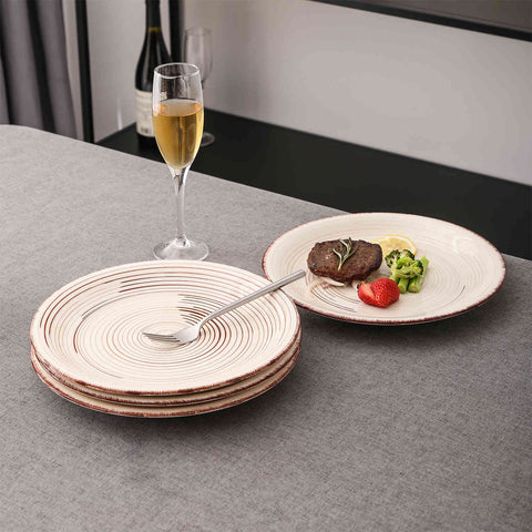 Beige Dinner Plates Set