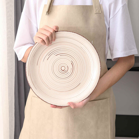 Beige Dinner Plates Set