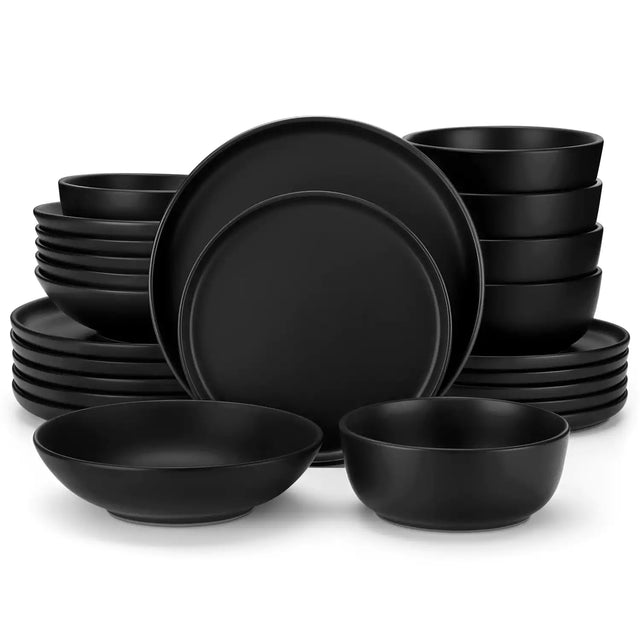 Playa 24 Piece Matte Dinnerware Set