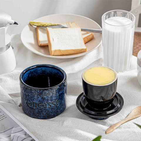 Starry Butter Crock