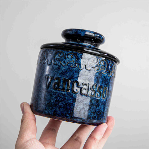 Starry Butter Crock