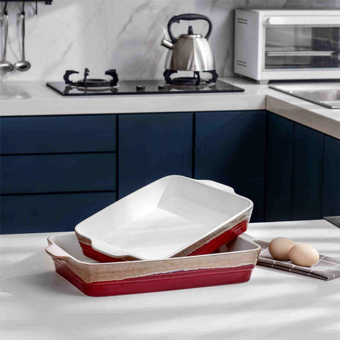 LOVECASA Bakeware With Handle Set Of 2
