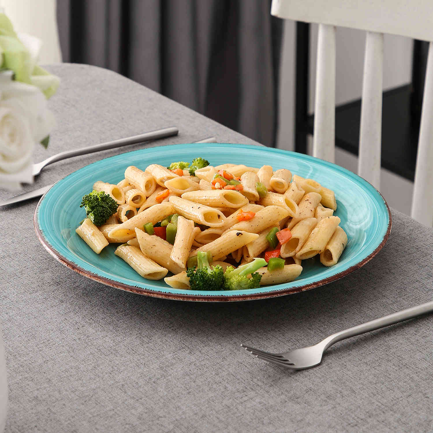 Turquoise Dinner Plates Set