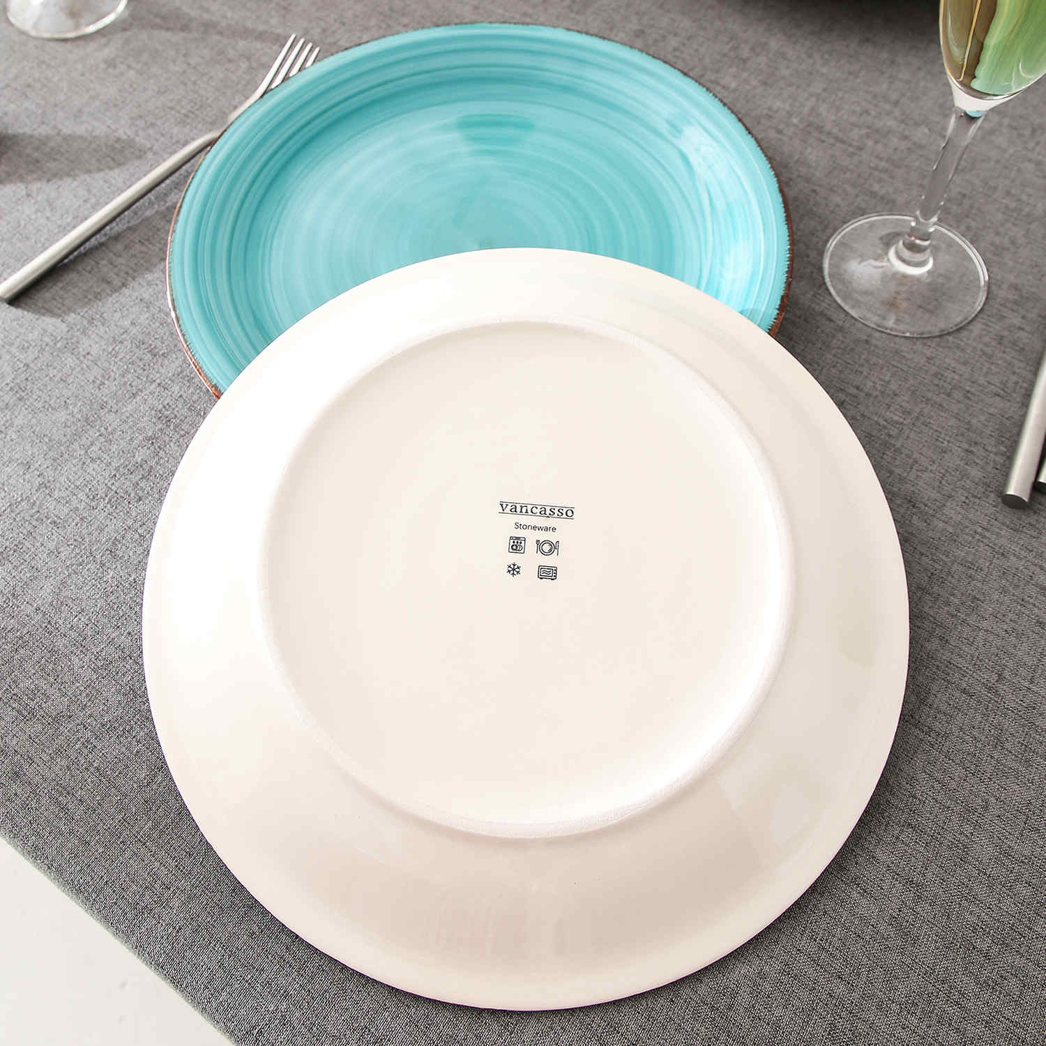 Turquoise Dinner Plates Set