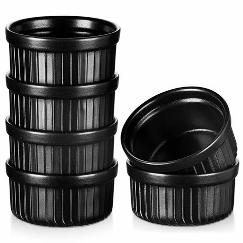 Black Ramekins Set of 6