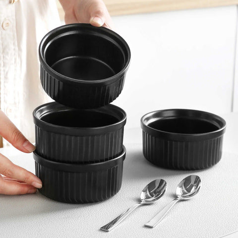 Black Ramekins Set of 6