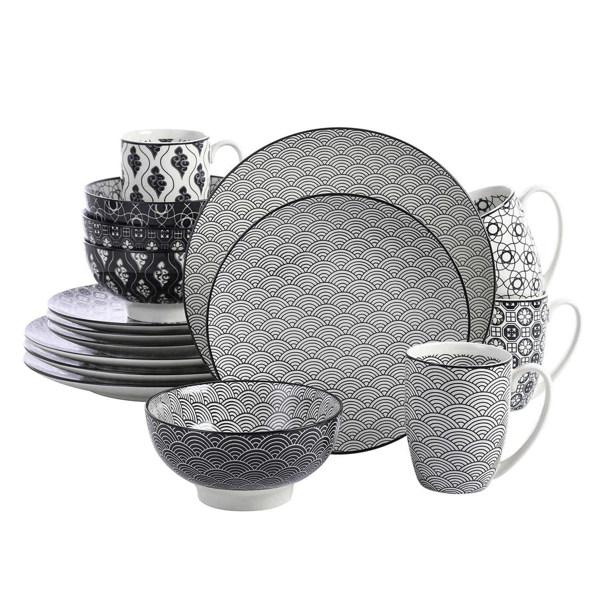 Haruka 16 Piece Dinnerware Set