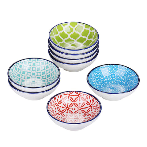 Macaron Juego de 8 platos para salsa