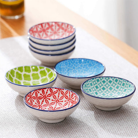 Macaron Juego de 8 platos para salsa