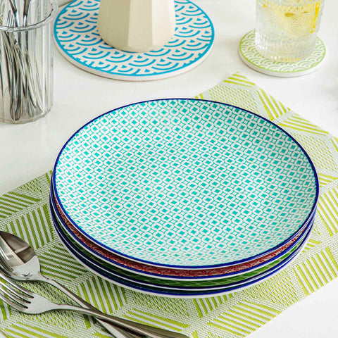 Macaron Dinner Plates Set of 4