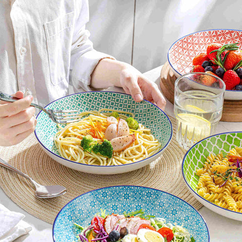 Macaron Pasta Bowls Set of 4