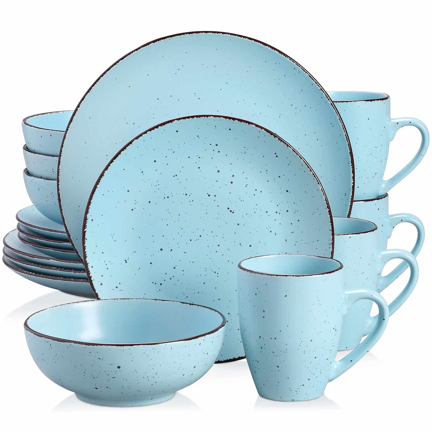 Blue rustic dinnerware sets