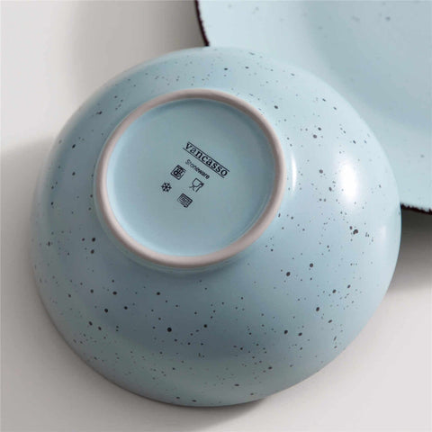 Blue rustic dinnerware sets